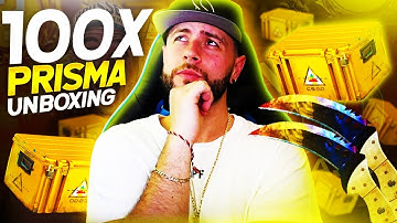 100 MORE CS:GO PRISMA CASE OPENING!! *New Case*