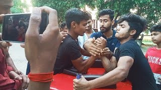 Power full arm wrestling in villages 🔥 || #armwrestling #motivation #powerful #armsport #viralvideo