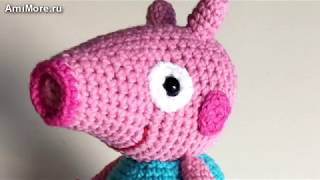 Амигуруми: схема свинки Джорджа. Игрушки вязаные крючком. Free crochet patterns. Амигуруми: схема свинки Джорджа. Игрушки вязаные крючком. Free crochet patterns.
