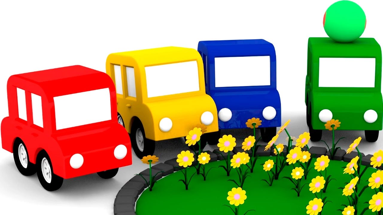 Lehrreicher Zeichentrickfilm Die 4 Kleinen Autos Wir Legen Ein Blumenbeet An Youtube