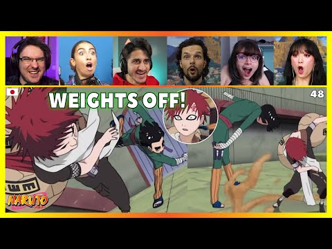 Rock Lee VS Gaara Part 1 2 Reaction Mashup Naruto 48 ナルト 