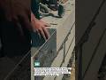 Mason Builds a Perfect Concrete Block Wall! #construction #masonry #shorts