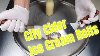 ASMR   -   City Cider - Ice Cream Rolls   -  Satisfying Content