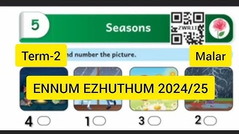 malar English unit-5 season mathematics 2024/25 work book answers ENNUM EZHUTHUM