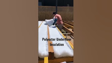 Installing Polyester Underfloor Insulation Timelapse
