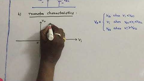 Pulse & Digital circuits - Non Linear wave shaping - Clipping at two levels - Example 1