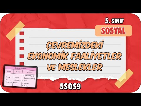 Çevremizdeki Ekonomik Faaliyetler ve Meslekler 📕 tonguçCUP 3.Sezon - 5SOS9 #2024