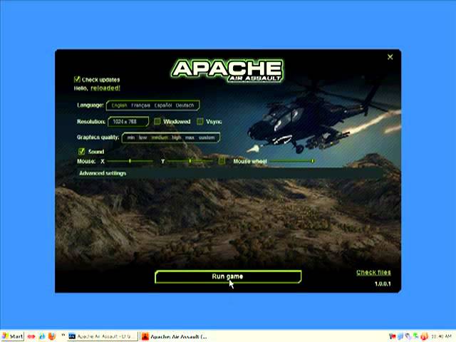 apache air assault checking activation code please wait