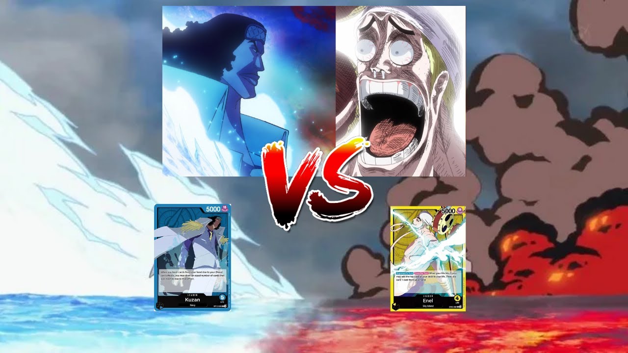 10 cards each!!! - OP12 Kuzan vs OP05 Enel Ranked Gameplay