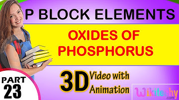 Oxides of phosphorus p block elements class 12 chemistry subject notes lectures cbse iitjee neet