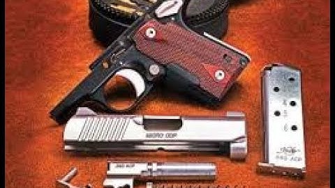 How to Disassemble and Reassemble a Handgun Kimber Micro CDP (Field Strip)