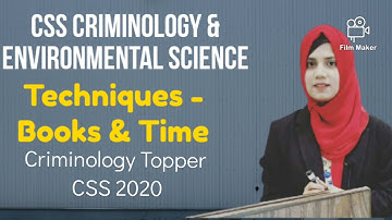 CSS | Criminology | Environment Science | Fatima Tariq | CSS 2020