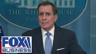 John Kirby speaks to the press at White House briefing