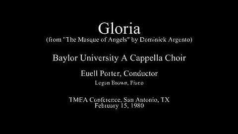 Gloria (The Masque of Angels) - Dominick Argento