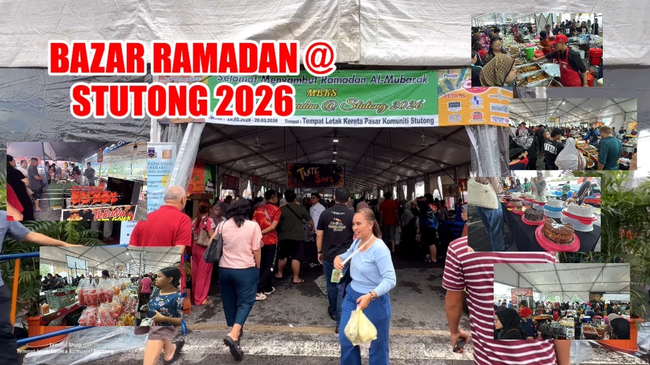 BAZAR RAMADAN@STUTONG 2026, TEMPAT LETAK KERETA PASAR STUTONG.