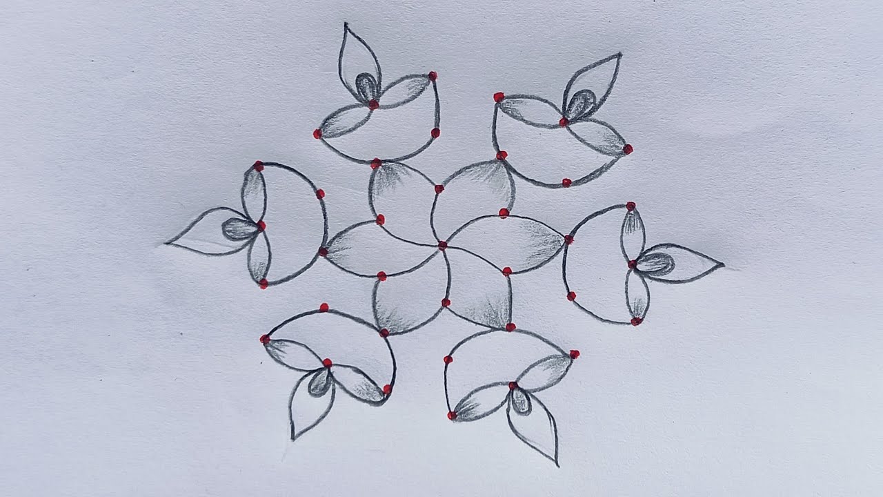 7×4 специальные дизайны ранголи для Дивали 🌺 красивые ранголи 🌺 маленькие коламы