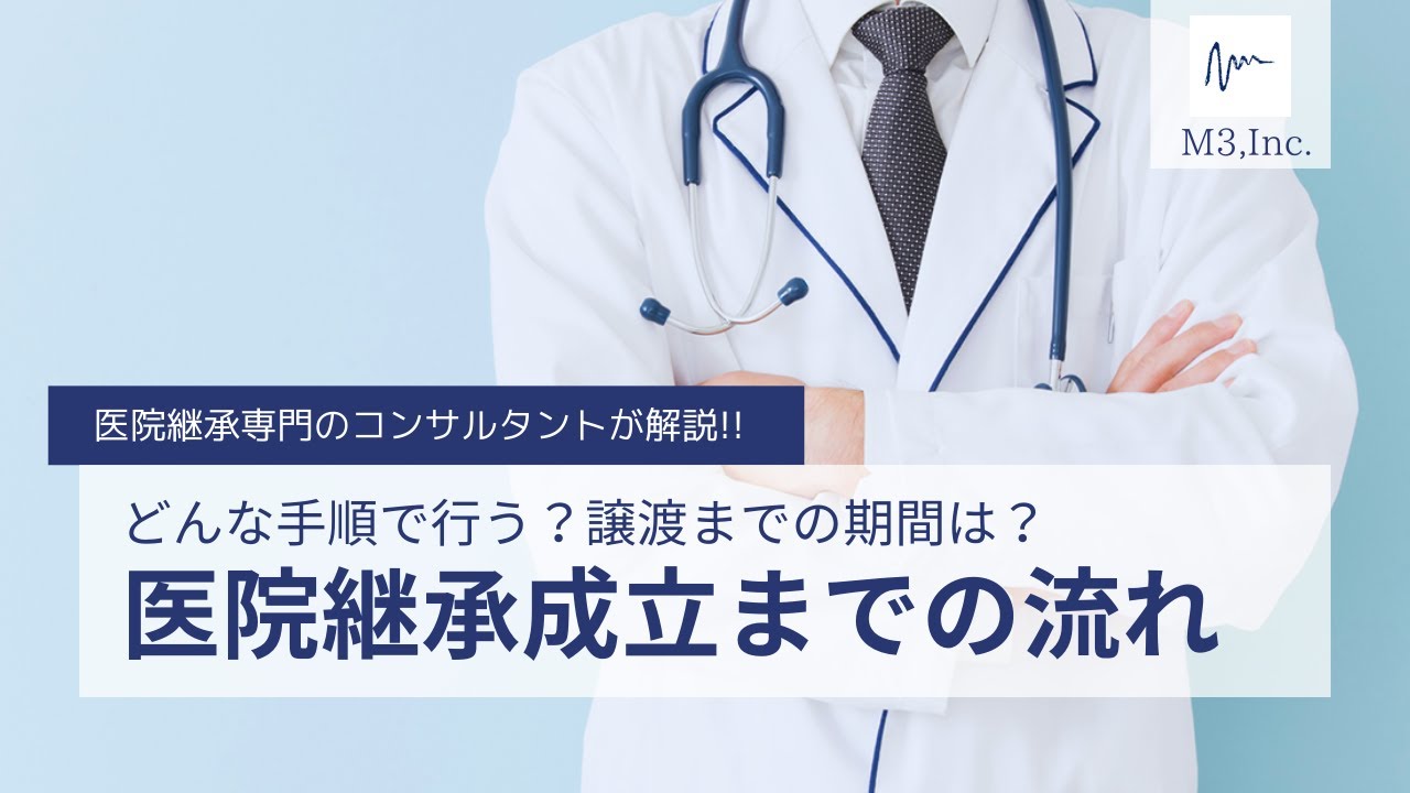 10分で分かる 医院継承 クリニック譲渡の流れ Youtube