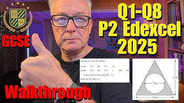 Q1-Q8 P2 Edexcel June 2025