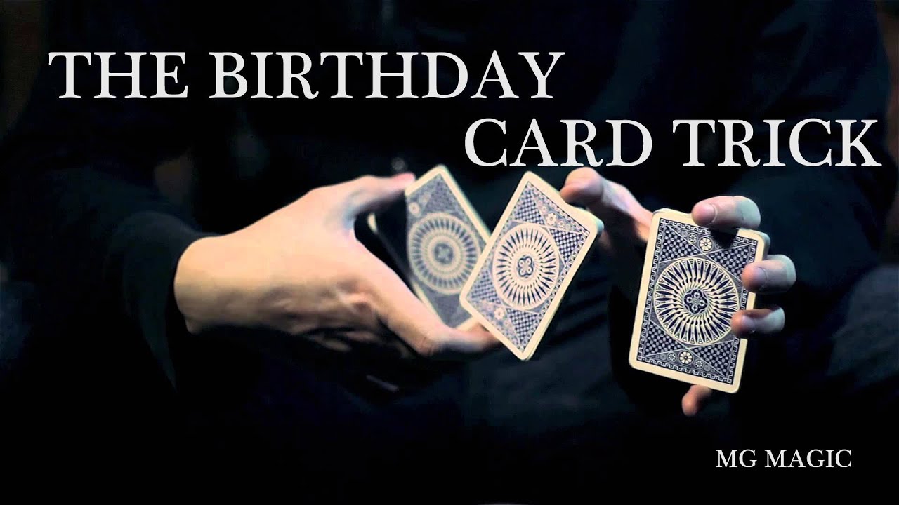 MG MAGIC -THE BIRTHDAY CARD TRICK - YouTube