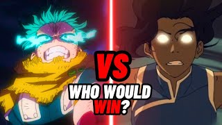 Deku vs Korra | Who Wins? (My Hero Academia vs Avatar)