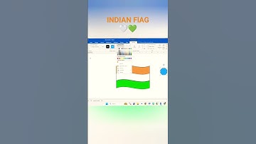 How to make Indian flag in MS word 😊😊 #indian #msword  #shorts #tricks #digital
