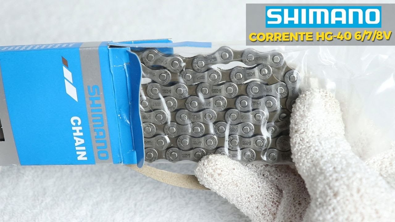 Como é a Corrente SHIMANO HG40 116E 6 7 8v Corrente de Bicicleta