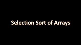 Selection Sort Algorithm in Java