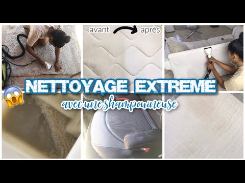 😱NETTOYAGE EN PROFONDEUR !! MATELAS, TAPIS, CHAISES, CANAPES, GRÂCE À UNE SHAMPOUINEUSE