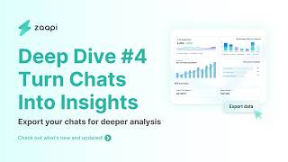 [EN] Deep Dive EP4 - How to Export Customer Chats for Data Analysis & AI