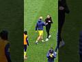 ROBERTO DE ZERBI SHAKING HANDS WITH HIS PLAYERS AFTER THE GAME: Sunderland 1-0 Tottenham