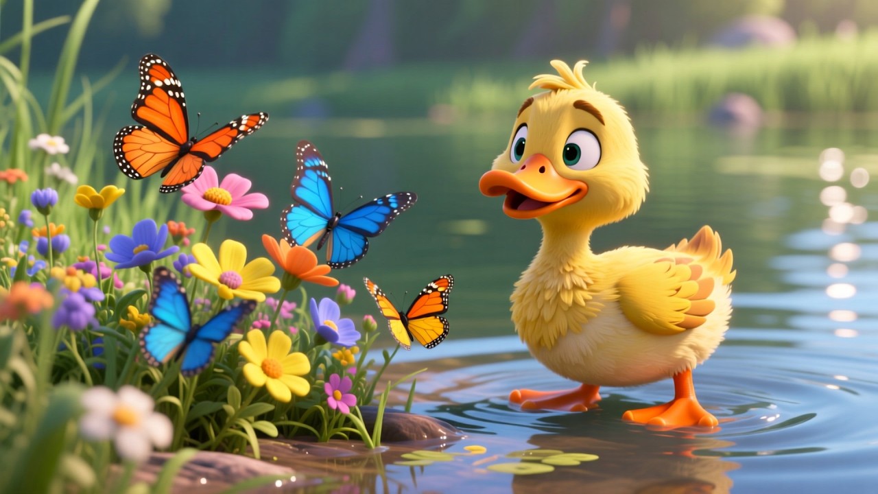 Ducky Dan’s Lake Adventure 🌞 | Cute Animal Kids Song | Playful Nursery Rhyme