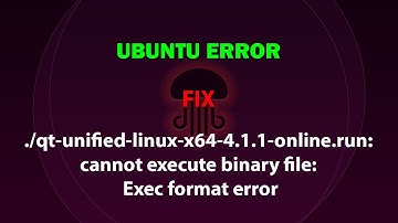 ./qt-unified-linux-x64-4.1.1-online.run: cannot execute binary file: Exec format error