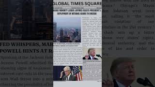 📰 Global Times Square Daily: America on Edge Troops in Cities, Media Under Fire, Markets in Turmoil