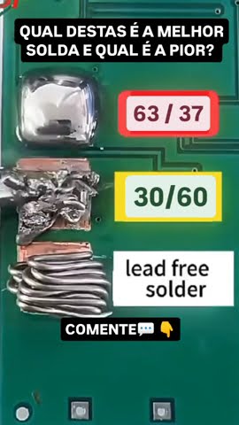 Melhor Solda Estanho e PIOR SOLDA - Qual você Escolhe? Eletrônica Fácil