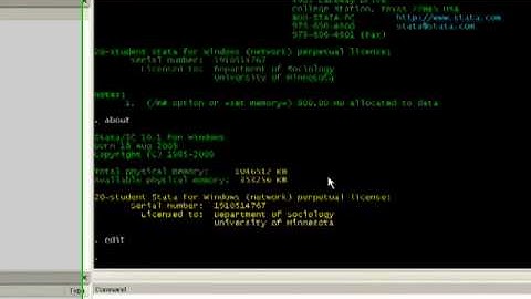 STATA Video #1 Introductions