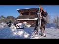 ВДВОЕМ в тайге на огромном озере! ТРОФЕИ на жерлицы.