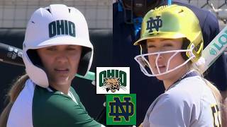 Ohio vs Notre Dame Women s College Softball Highlights Full Game 2026
