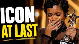 Teyana Taylor BREAKS DOWN In Tears Accepting BET Icon Award — Janet Jackson Moment Goes VIRAL!