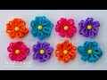 How to Crochet Easy Loop Flower - DIY Tutorial and Pattern by Naztazia