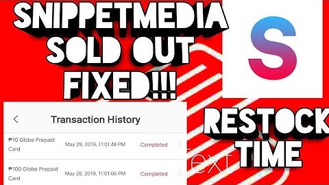 Snippetmedia sold out problem fix!!! (Restock Time)