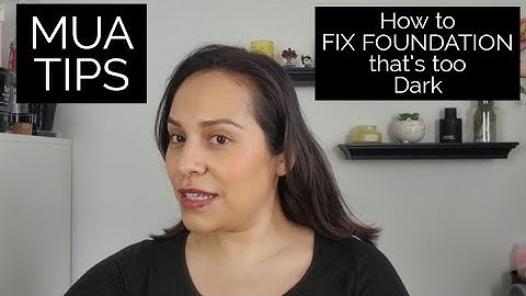 MUA Tips: How to Fix Foundation that