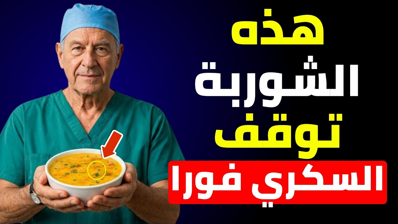 هذه الشوربة المعجزة التي يجب على كل مريض بالسكري تناولها (للتحكم في مستوى السكر في الدم)
