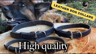 Durable Elegance: Discover Ravenox&#39;s Handcrafted Latigo Leather Dog Collars