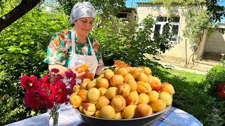 We cook 3 different recipes from apricots: apricot jam, Turkish delight and cottage cheese pie.