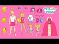 PAPER DOLLS MOTHER & DAUGHTERS NEW DOLLHOUSE WITH DOG FAMILY DRESS UP diy