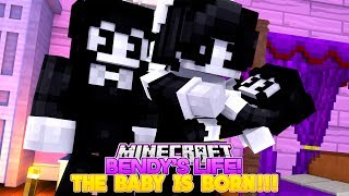 Minecraft Bendys Life -Bendy And Alice Angel Have A Baby- Baby Leah Minecraft Adventures