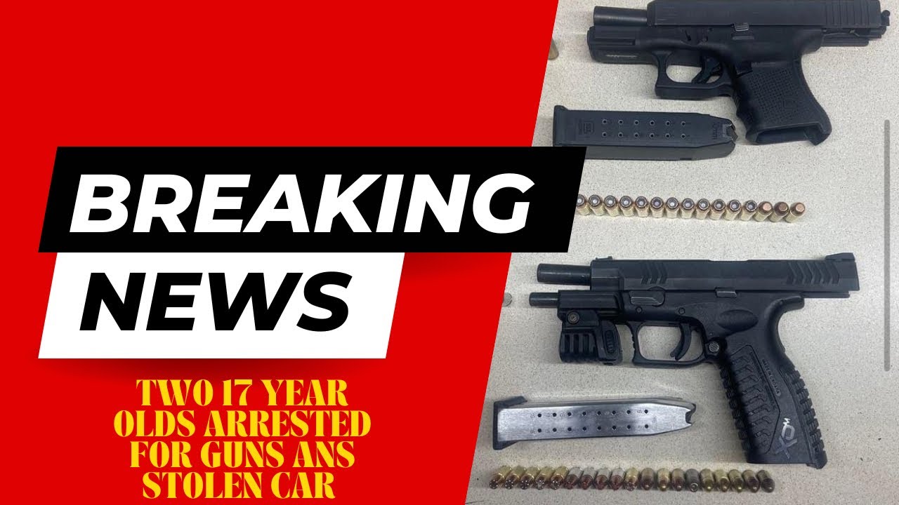 Two Baltimore 17 year olds arrested on gun & stolen car charges - YouTube