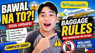 BAWAL NA TO! 😱 Bagong Cebu Pacific Baggage Rules sa 2026 (Wag magbayad ng extra!) 🇵🇭 | Nico Dormis