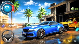 Blue Sports Car Simulator Gameplay 2026 | Luxury Cars Parking & Open World Driving Android screenshot 5