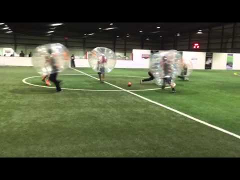 Bubble soccer insane hit